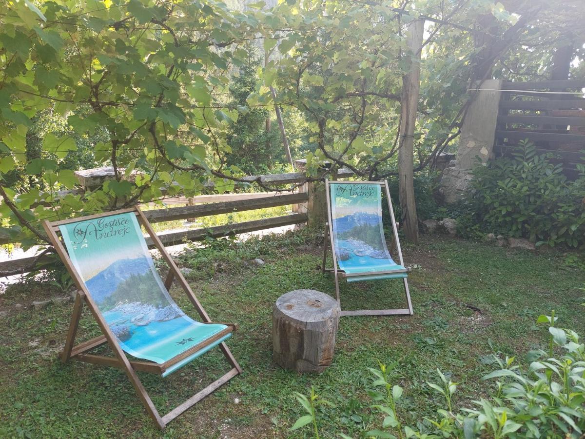 Gostisce Andrejc Hotell Soča Eksteriør bilde